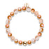 Bracelet Rose Chrome x Verre Pailleté Caramel